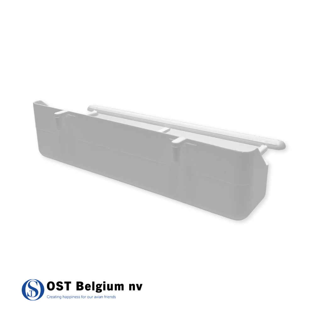 Voederbak met zitstok