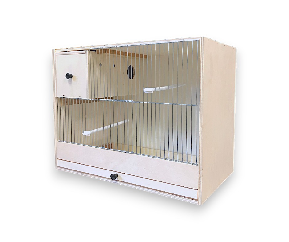 Cage d'élevage avec nid