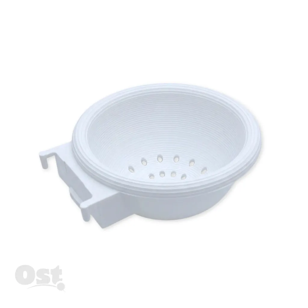 [88120046] Bandeja ninho com gancho frontal gaiola (Branco)