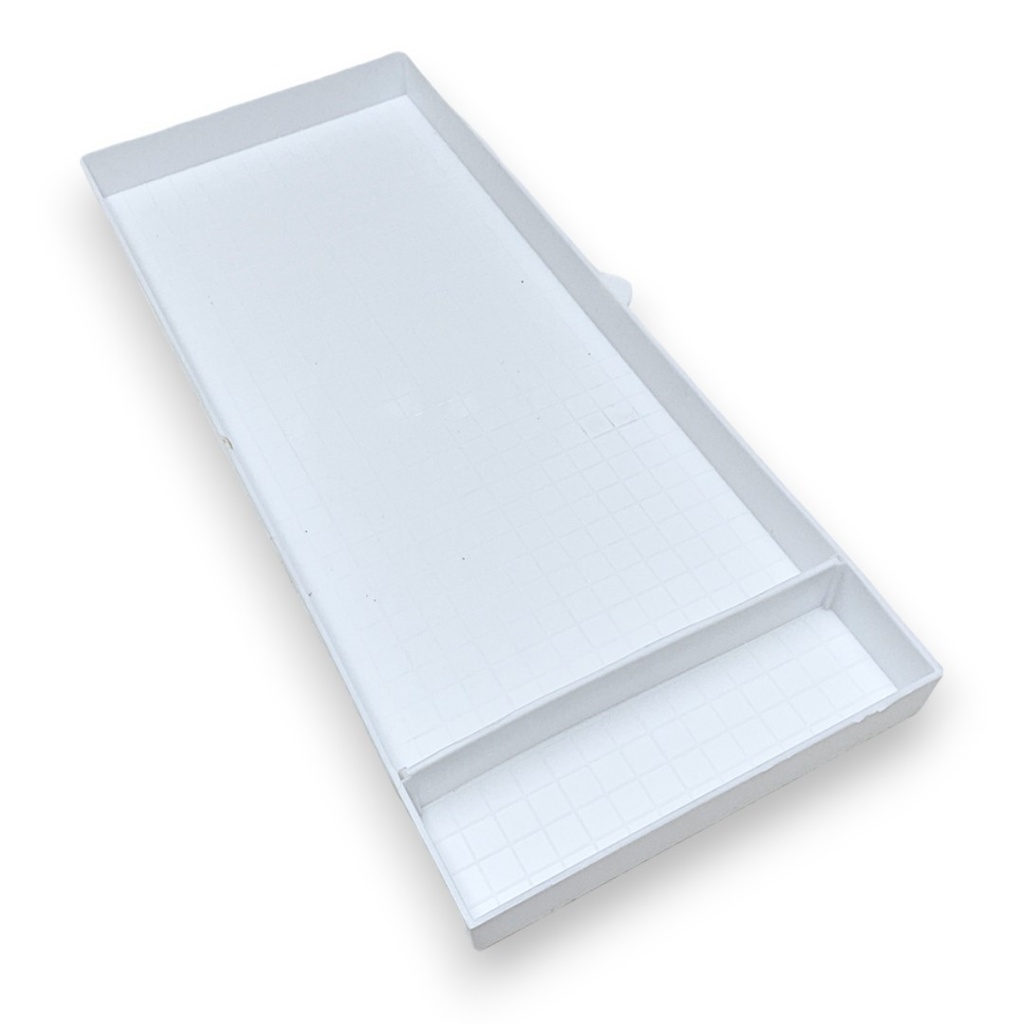 [88840001] Cage coulissante d'exposition + entretoise blanche (15 cm)