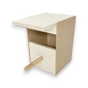 Nichoir exotique milieu n°4 PxLxH 10,8x10,5x15,8 cm