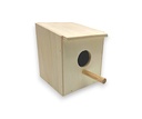 Agaporniedennestkast klein DxBxH 16.1x15.3x20(17) cm