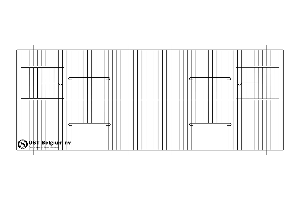 [89930811Z] Façades 80x30cm Noir (2 portes + 2 portes tournantes)