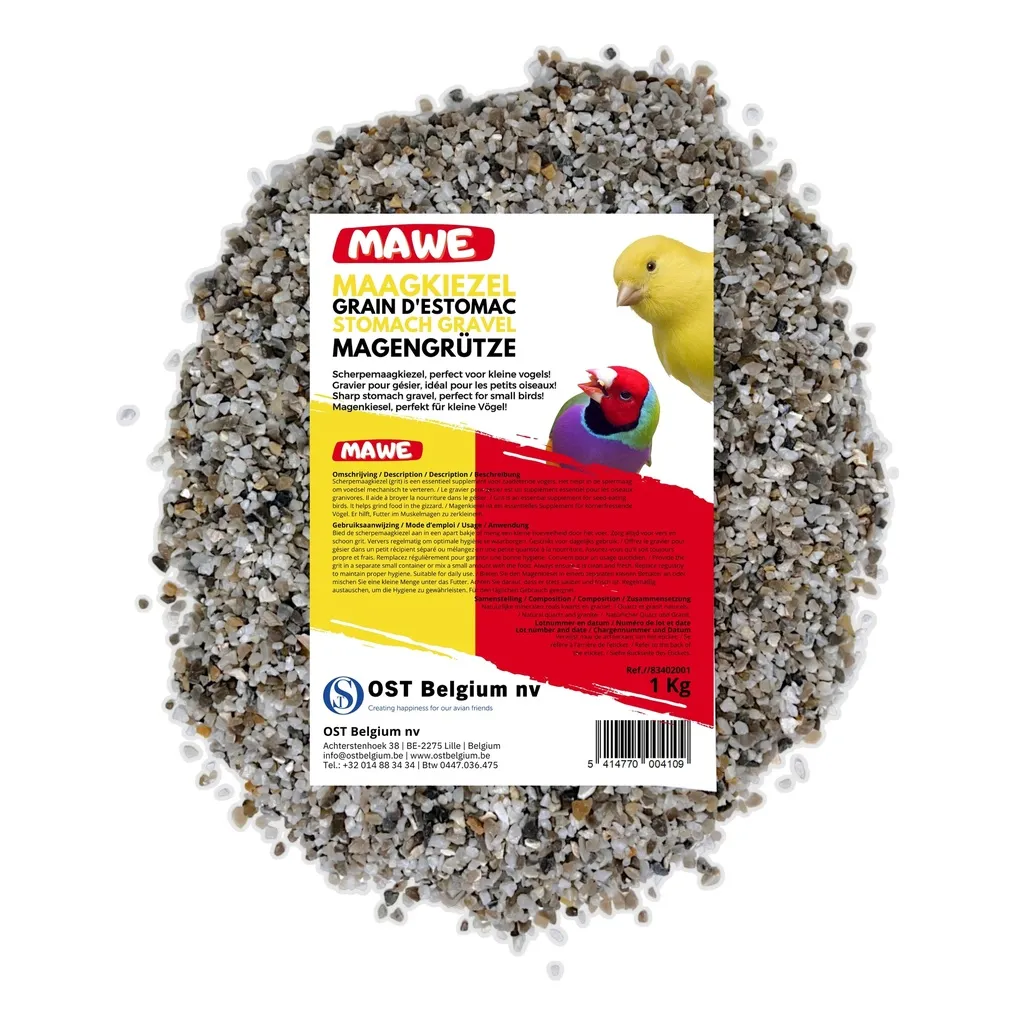 Grit gástrico fino para pequenas aves 1 Kg