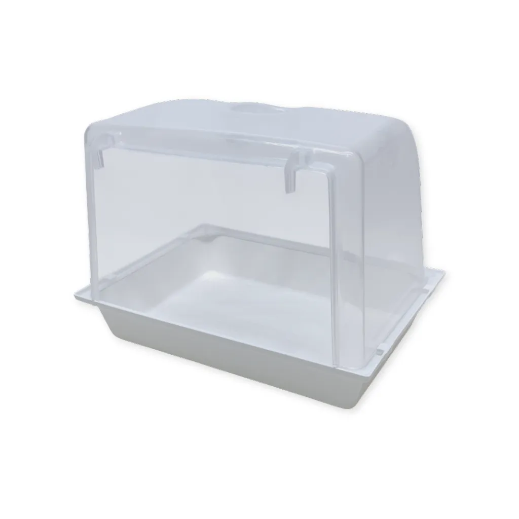 [Art. 438W] Bañera para pájaros extra grande (Blanco / Transparente)