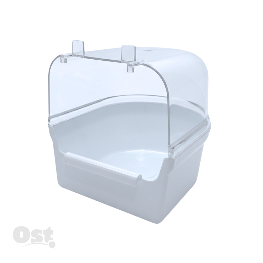 [88372311] Banheira para pássaros grande (Branco / Transparente)
