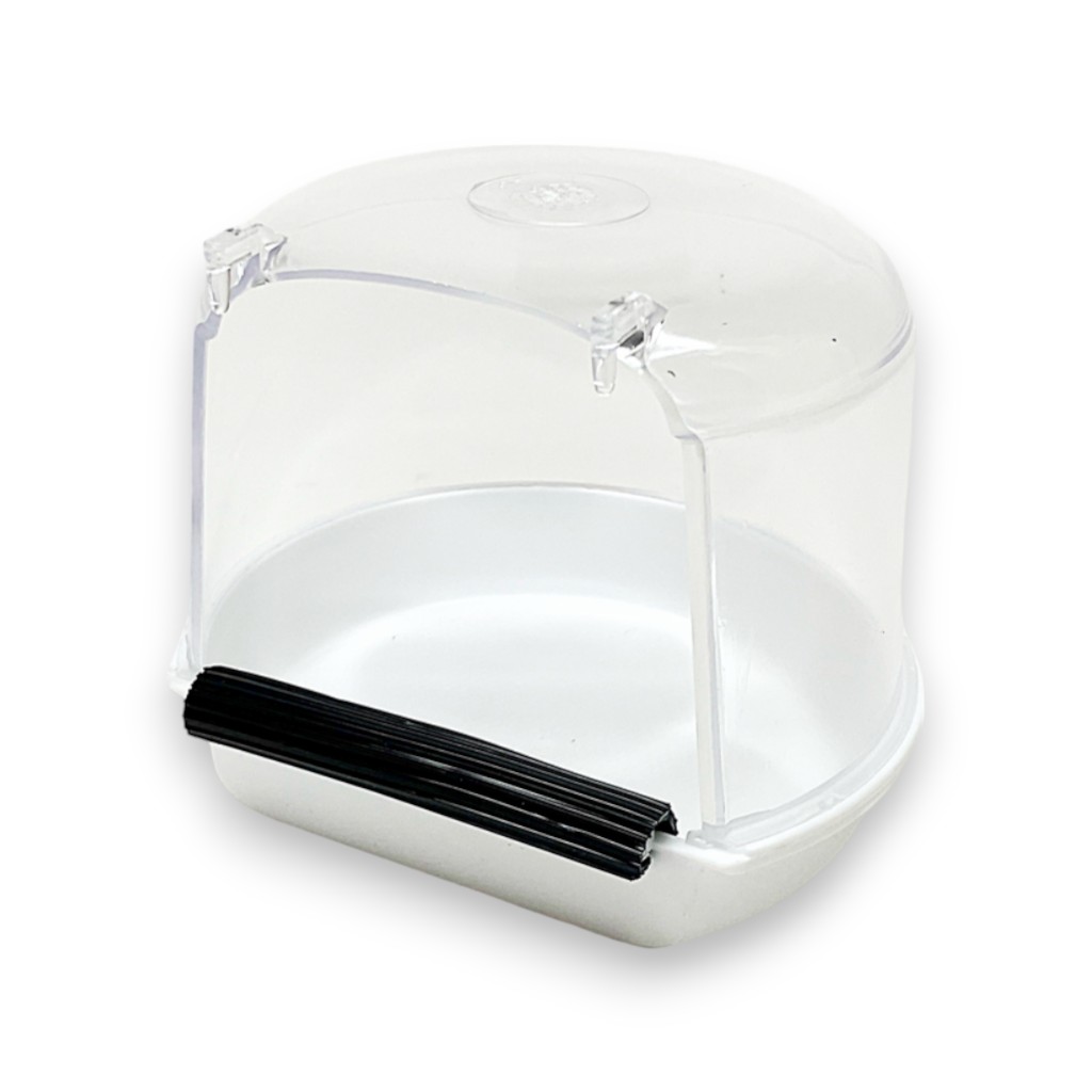 [88372121] Banheira para pássaros pequena (With anti-slip White / Transparent)